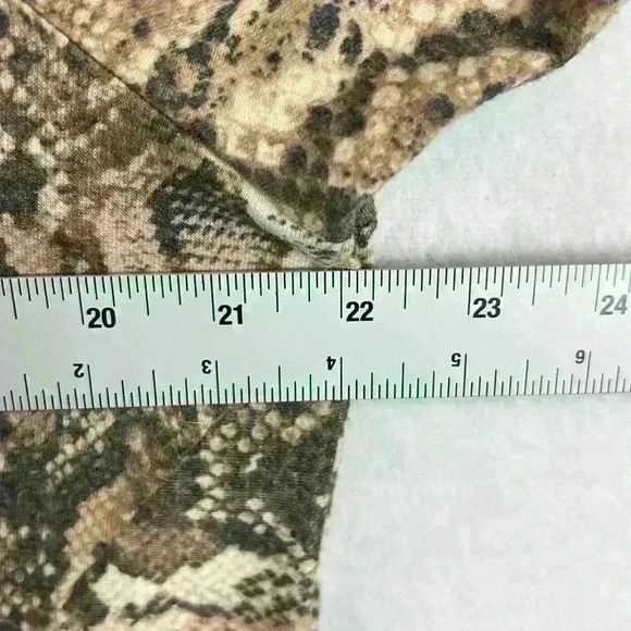 Ideology Twist-Front Top Women’s XL Snake-Print Brown Tan - Picture 8 of 8